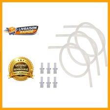 Lot de 3 tuyaux à lait et 6